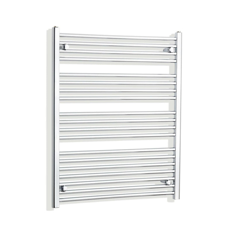 Towel Rail Only 750mm Wide 1000mm High Curved Chrome Heated Towel Rail