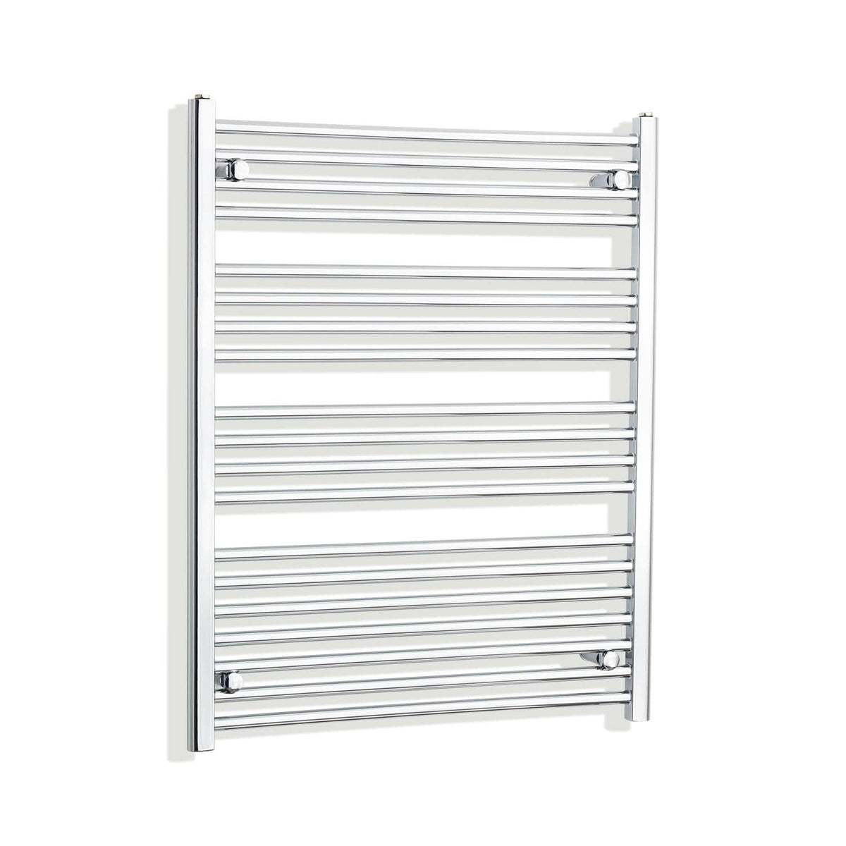 Towel Rail Only 750mm Wide 1000mm High Curved Chrome Heated Towel Rail