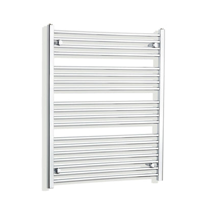 Towel Rail Only 750mm Wide 1000mm High Curved Chrome Heated Towel Rail