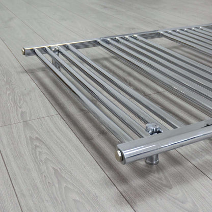 750mm Wide 1000mm High Flat Chrome Heated Towel Rail HTR