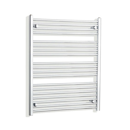 Towel Rail Only 750mm Wide 1000mm High Flat Chrome Heated Towel Rail HTR