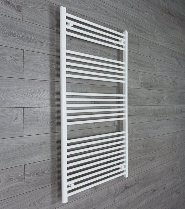 Towel Rail Only 750mm Wide 1400mm High Flat White Heated Towel Rail Radiator