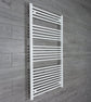 Towel Rail Only 750mm Wide 1400mm High Flat White Heated Towel Rail Radiator