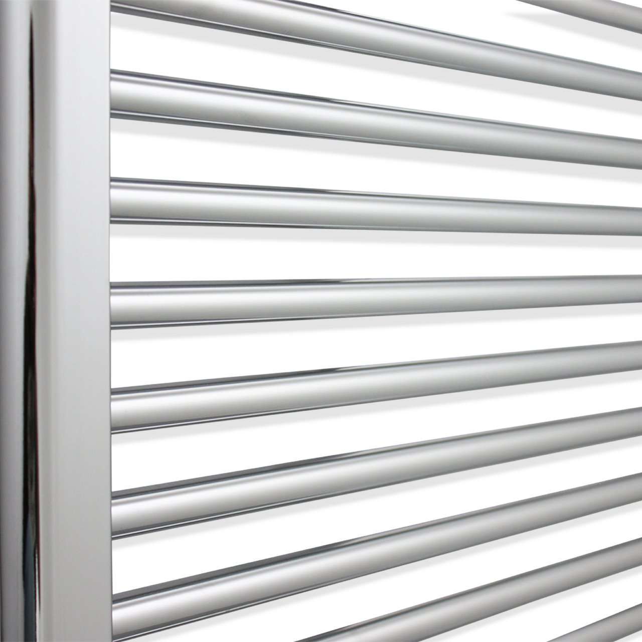 750mm Wide 1600mm High Flat Chrome Heated Towel Rail HTR