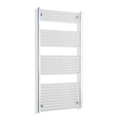 Towel Rail Only 750mm Wide 1600mm High Flat Chrome Heated Towel Rail HTR