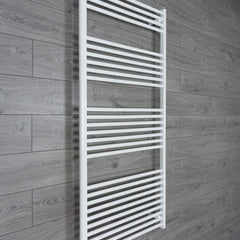 Towel Rail Only 750mm Wide 1600mm High Flat White Heated Towel Rail Radiator