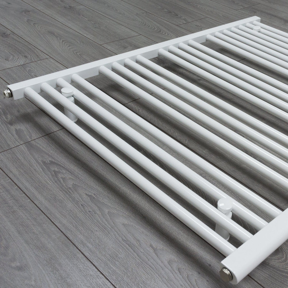 750mm Wide 1600mm High Flat White Heated Towel Rail Radiator