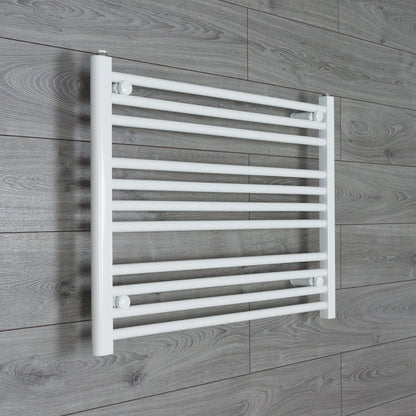 Towel Rail Only 750mm Wide 600mm High Flat White Heated Towel Rail Radiator