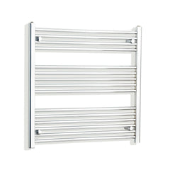 Towel Rail Only 750mm Wide 800mm High Curved Chrome Heated Towel Rail HTR