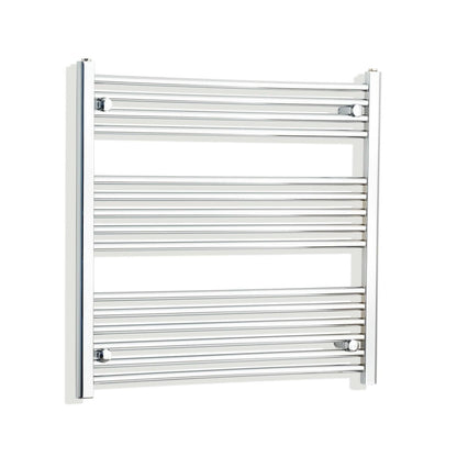 Towel Rail Only 750mm Wide 800mm High Curved Chrome Heated Towel Rail HTR