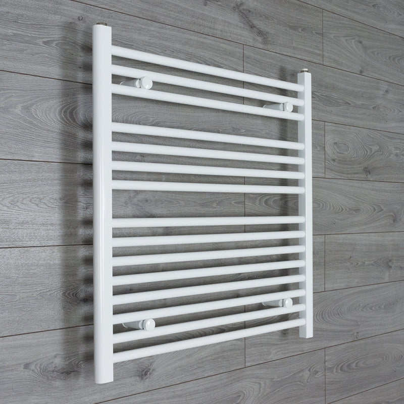 Towel Rail Only 750mm Wide 800mm High Flat White Heated Towel Rail HTR