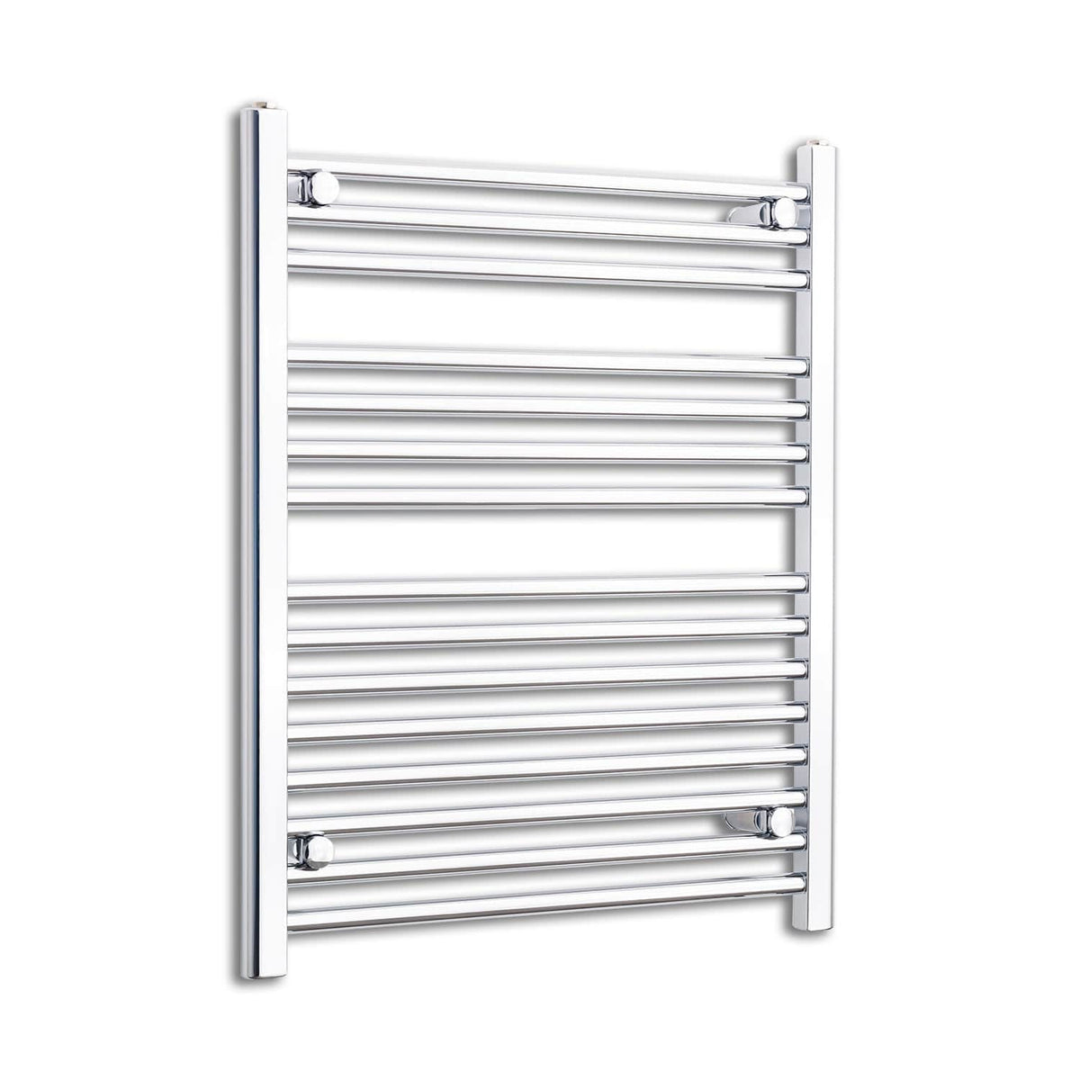 Without Valves 800 mm High x 550 mm Wide Heated Straight Towel Rail Chrome