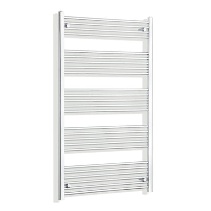 Towel Rail Only 800mm Wide 1400mm High Flat Chrome Heated Towel Rail