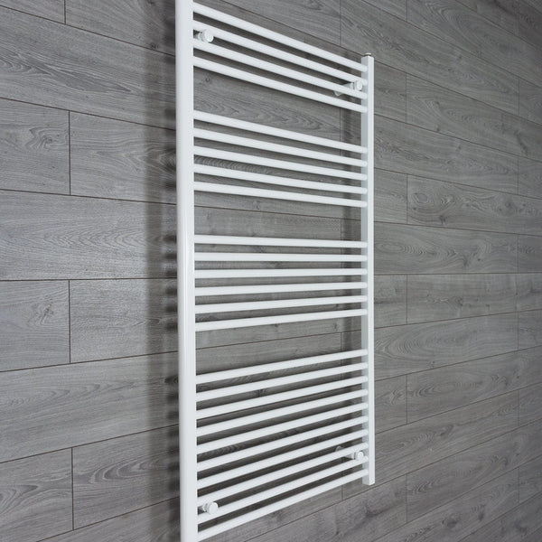 Towel Rail Only 800mm Wide 1400mm High Flat White Heated Towel Rail HTR