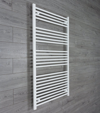 Towel Rail Only 800mm Wide 1400mm High Flat White Heated Towel Rail HTR