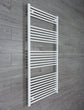Towel Rail Only 800mm Wide 1600mm High Flat White Heated Towel Rail Radiator