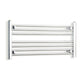 Towel Rail Only 800mm Wide 400mm High Flat Chrome Heated Towel Rail Radiator