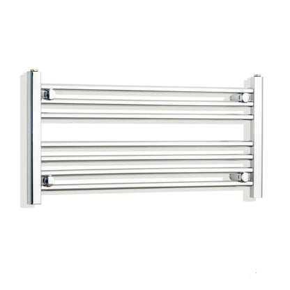 Towel Rail Only 800mm Wide 400mm High Flat Chrome Heated Towel Rail Radiator