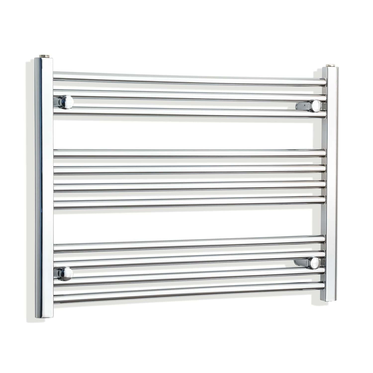 Towel Rail Only 800mm Wide 600mm High Flat Chrome Heated Towel Rail Radiator