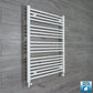 With Straight Valve 900mm Wide 1000mm High Flat White Heated Towel Rail Radiator