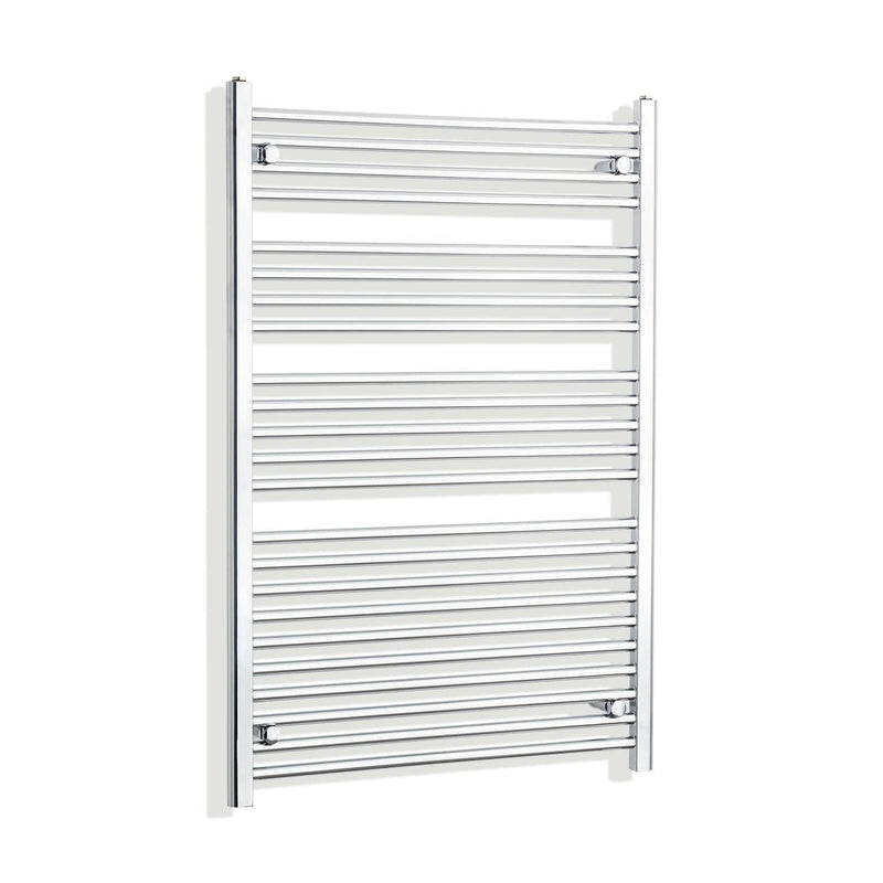 Towel Rail Only 900mm Wide 1200mm High Flat Chrome Heated Towel Radiator