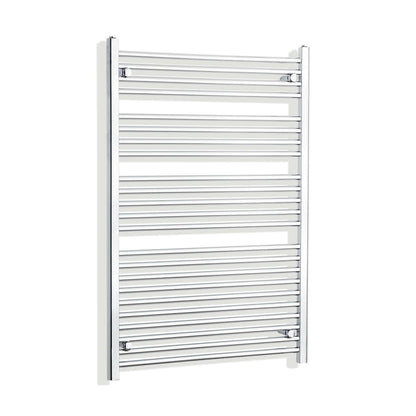 Towel Rail Only 900mm Wide 1200mm High Flat Chrome Heated Towel Radiator