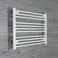 Towel Rail Only 900mm Wide 600mm High Flat White Heated Towel Rail Radiator