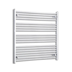 Towel Rail Only 950mm Wide 1000mm High Flat Chrome Heated Towel Radiator