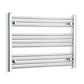 Towel Rail Only 950mm Wide 600mm High Flat Chrome Heated Towel Rail Radiator