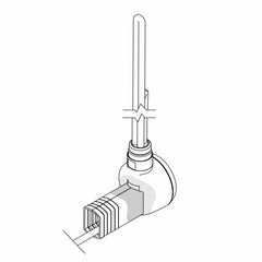 Cable Cover Masking Kit for Terma MOA Thermostatic Element