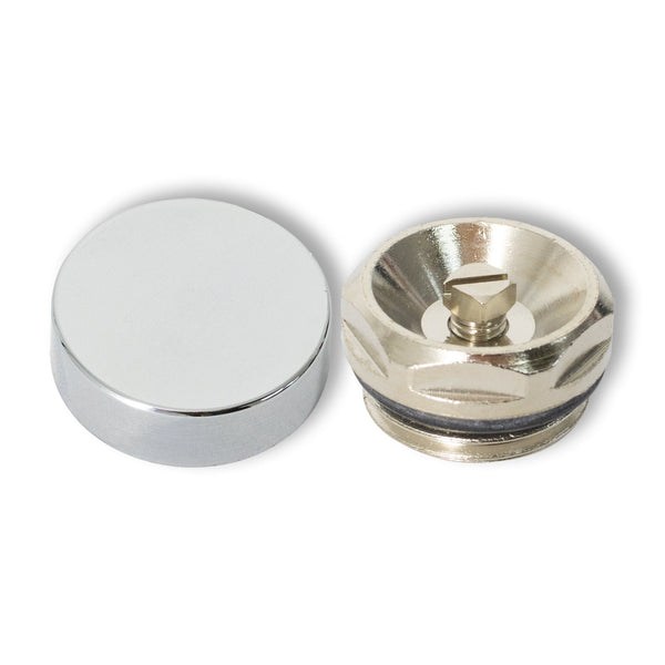 Chrome Cover Caps and Plugs for Towel Radiator