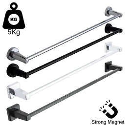 Chrome or Black Magnetic Hanger Extra Towel Bar For Straight Towel Radiators