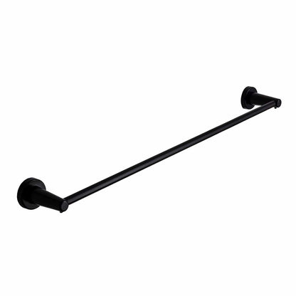 Round / Black Chrome or Black Magnetic Hanger Extra Towel Bar For Straight Towel Radiators