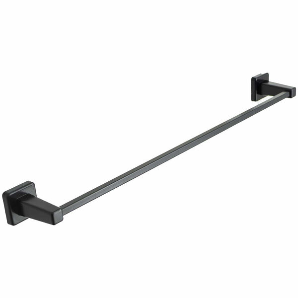 Square / Black Chrome or Black Magnetic Hanger Extra Towel Bar For Straight Towel Radiators