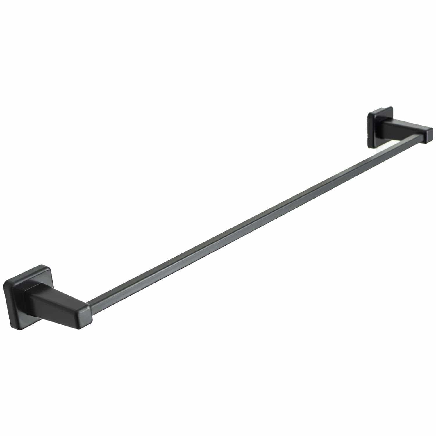 Square / Black Chrome or Black Magnetic Hanger Extra Towel Bar For Straight Towel Radiators