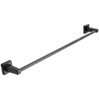 Square / Black Chrome or Black Magnetic Hanger Extra Towel Bar For Straight Towel Radiators