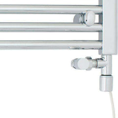 Chrome Single Heat Dual Fuel Kit For Heated Towel Rail Radiator