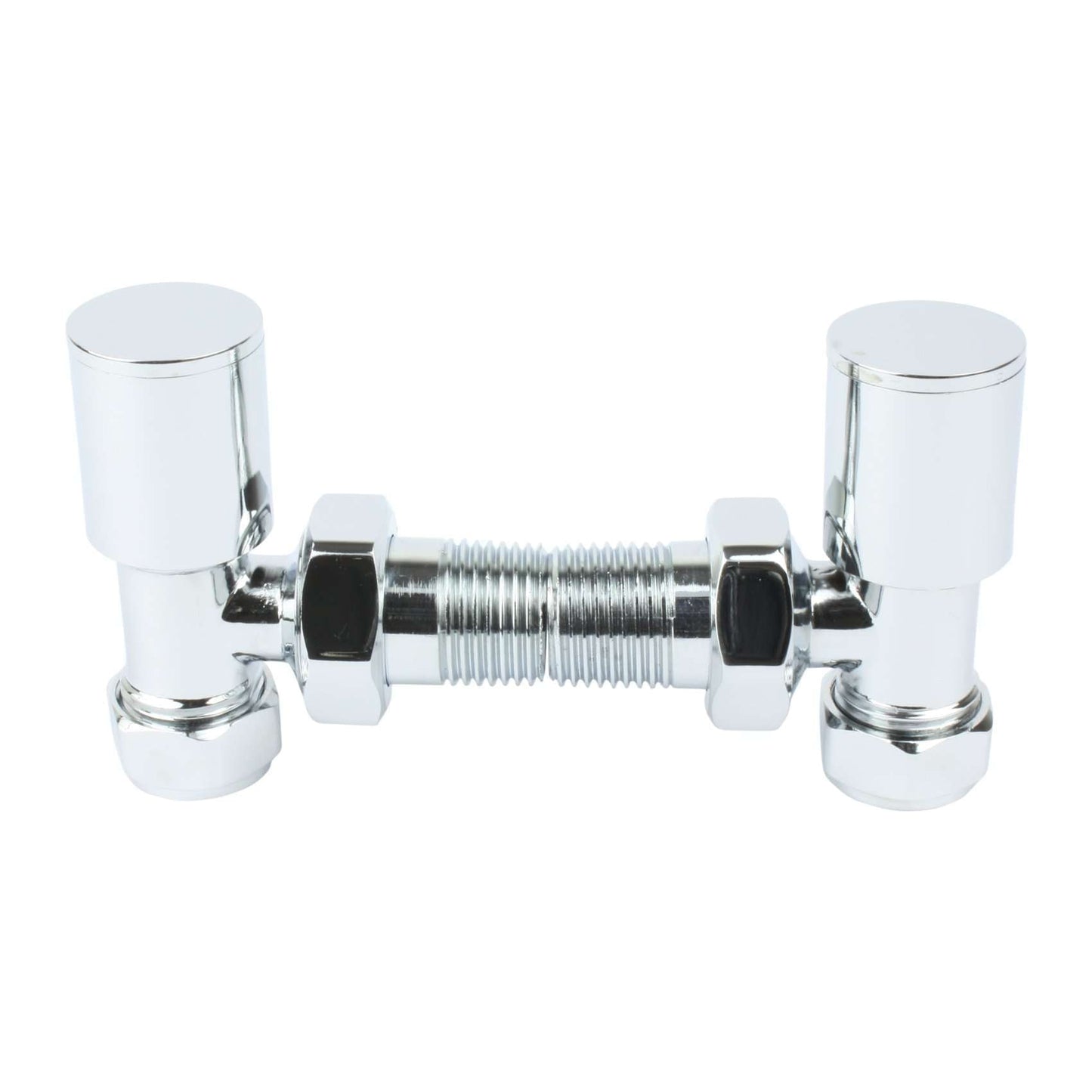 Chrome Single Heat Dual Fuel Kit For Heated Towel Rail Radiator