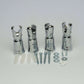 Chrome 20MM Clamp Universal White or Chrome Towel Rail Rad Radiator Brackets For 20mm Round Tubes
