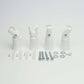 White 20MM Clamp Universal White or Chrome Towel Rail Rad Radiator Brackets For 20mm Round Tubes