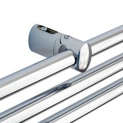 Chrome 25mm Clamp Wall Brackets for Heated Towel Rail Radiator