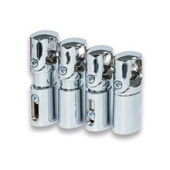 Chrome 25mm Clamp Wall Brackets for Heated Towel Rail Radiator