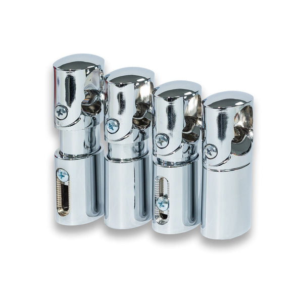 Chrome 25mm Clamp Wall Brackets for Heated Towel Rail Radiator