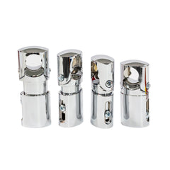 Chrome 25mm Clamp Wall Brackets for Heated Towel Rail Radiator