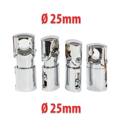 Chrome 25mm Clamp Wall Brackets for Heated Towel Rail Radiator