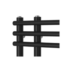 Difta Towel Radiator Black 500mm Wide 900mm High Bathroom