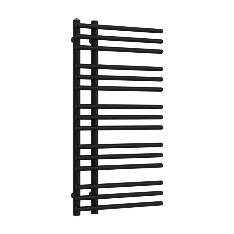 Difta Towel Radiator Black 500mm Wide 900mm High Bathroom