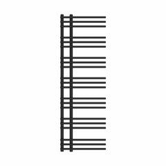 Difta Towel Rail Radiator Black 500mm Wide 1500mm High Bathroom