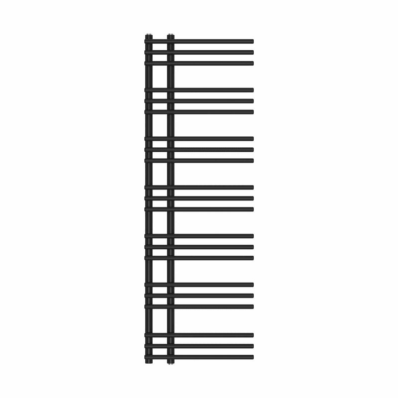 Difta Towel Rail Radiator Black 500mm Wide 1500mm High Bathroom