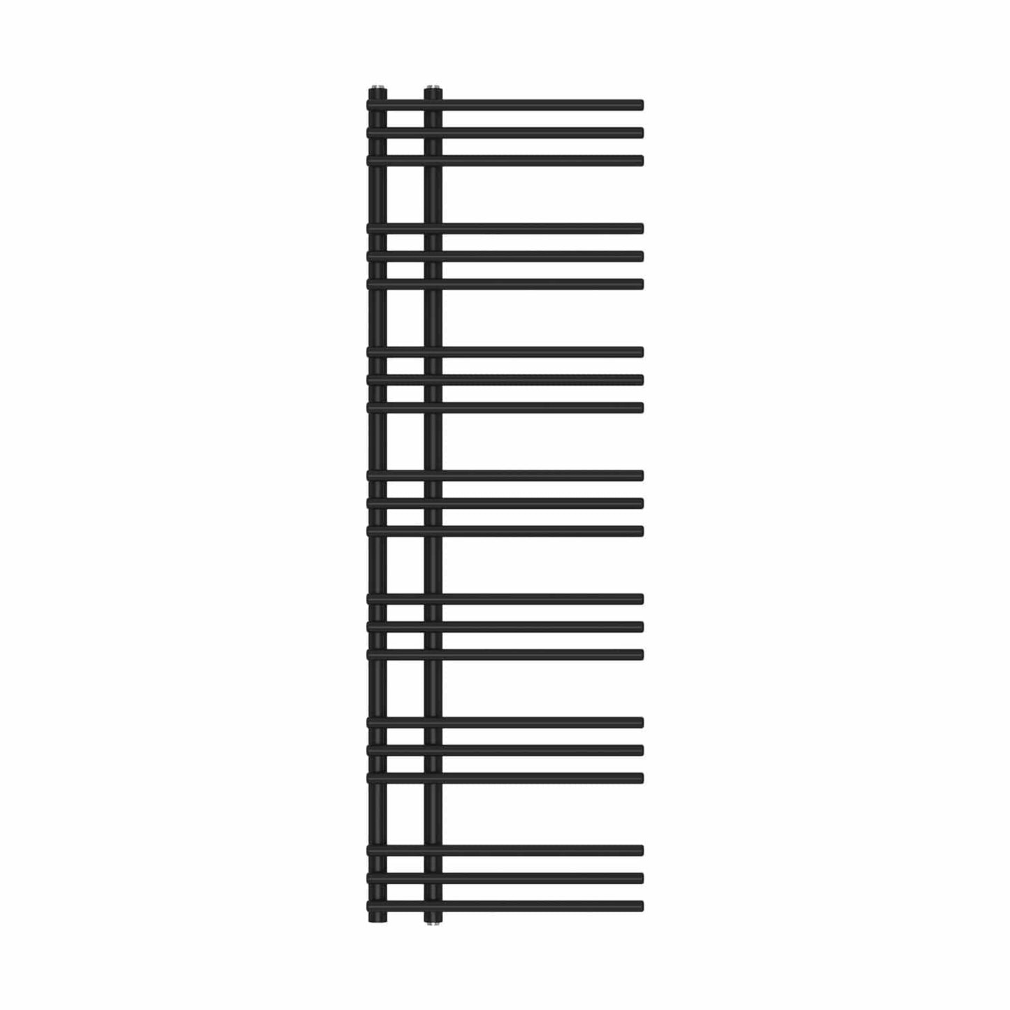 Difta Towel Rail Radiator Black 500mm Wide 1500mm High Bathroom